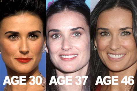 demi moore before breast implants.